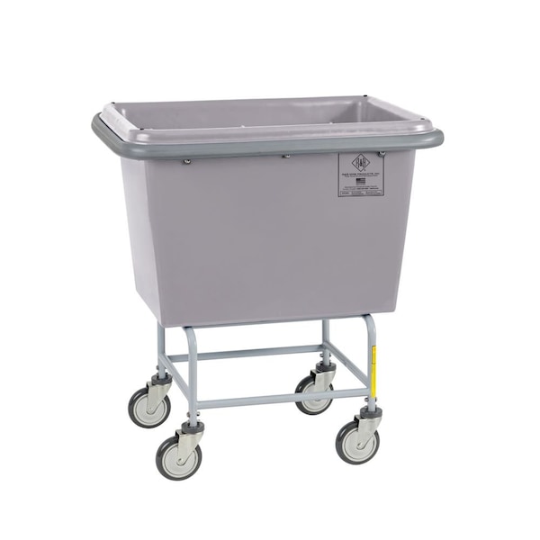 Elevated Basket Truck, Poly, Bumper, 6 Bushel, Gray